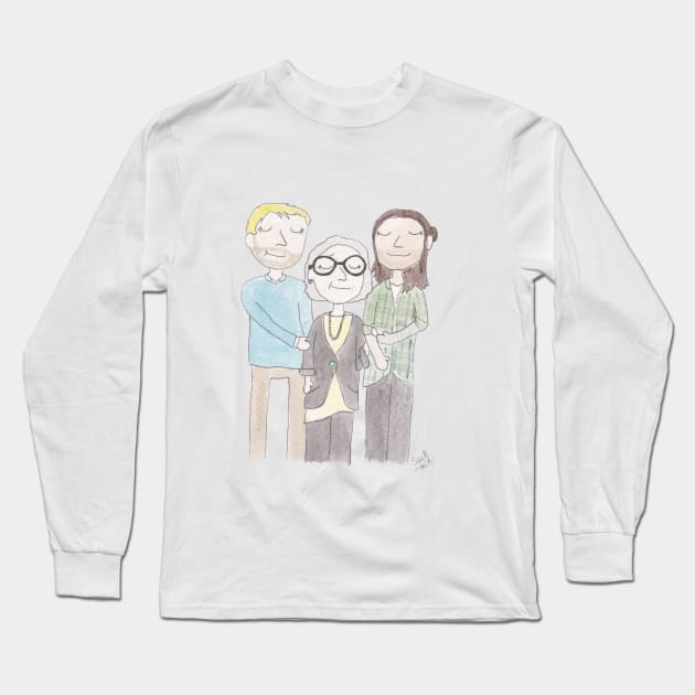 Becca and her brother and her brother's boyfriend Long Sleeve T-Shirt by samikelsh